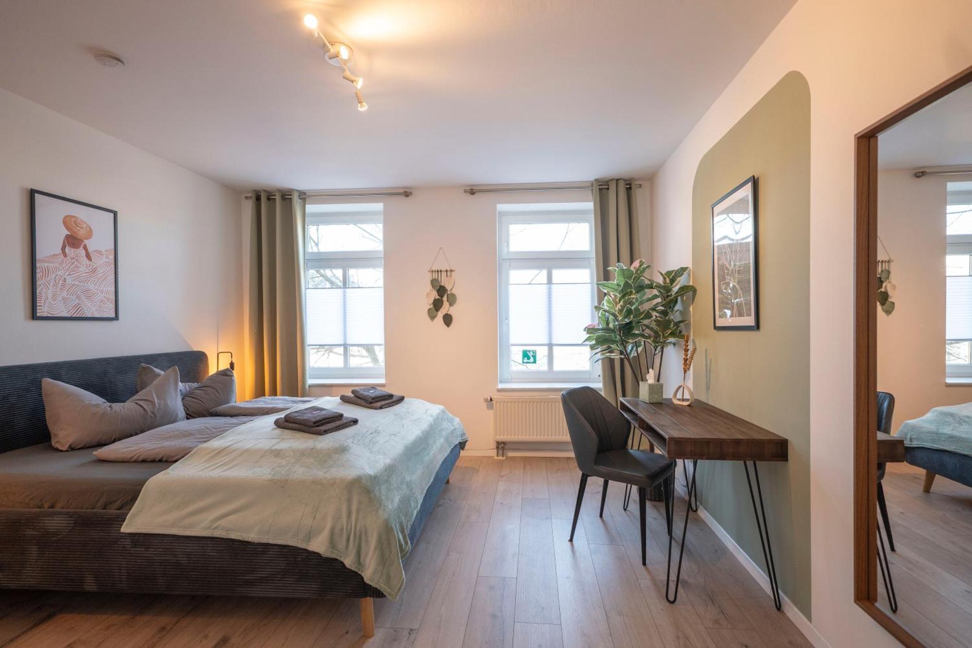 Boho-Suite - Sauna, Netflix, Nespresso, Zentral, Messe Chemnitz Exterior photo
