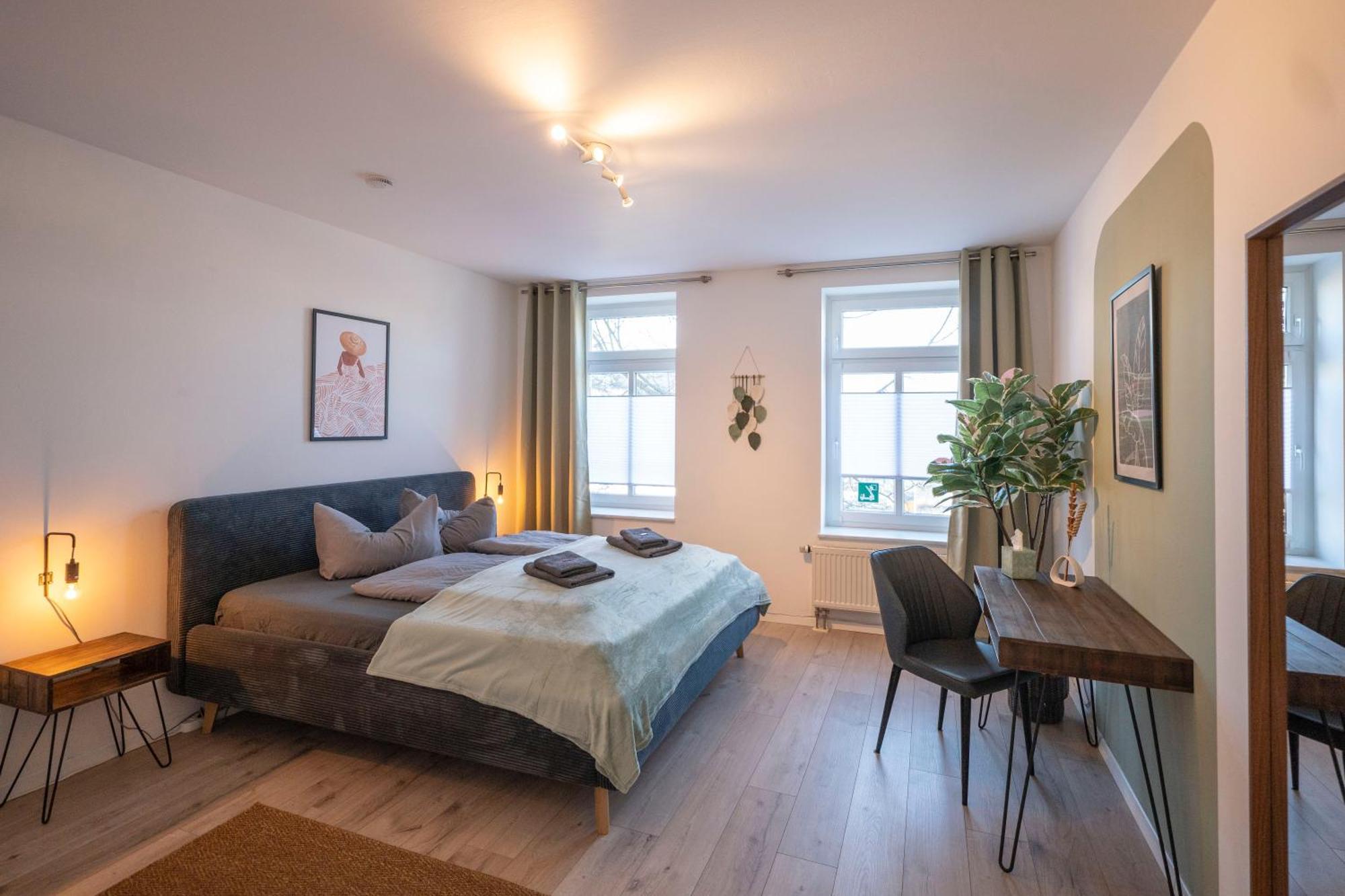 Boho-Suite - Sauna, Netflix, Nespresso, Zentral, Messe Chemnitz Exterior photo